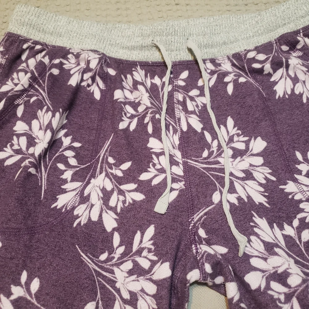 Live Love Lounge Karen Neuburger Purple Floral Pajama Set Large